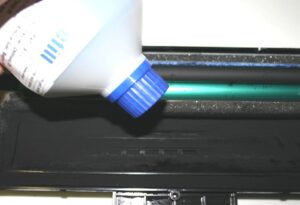 Inserimento della polvere