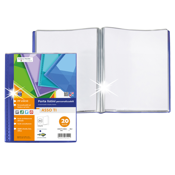 Portalistino Trasparente A4 Con 20 Buste | Copertina Personalizzabile | Per Fogli E Documenti | Organizzazione Ufficio - Foto 9