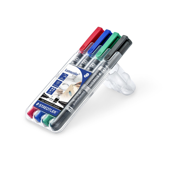 STAEDTLER 348-5. Marcador permanente Lumocolor Duo con doble punta