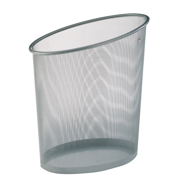 Cestino Gettacarte D.RECT KOMO 12L – Metallo Blu Scuro, Struttura In Rete Robusta Per Ufficio E Cucina