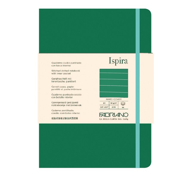 Taccuino Ispira - con elastico - copertina rigida - A5 - 96 fogli ...