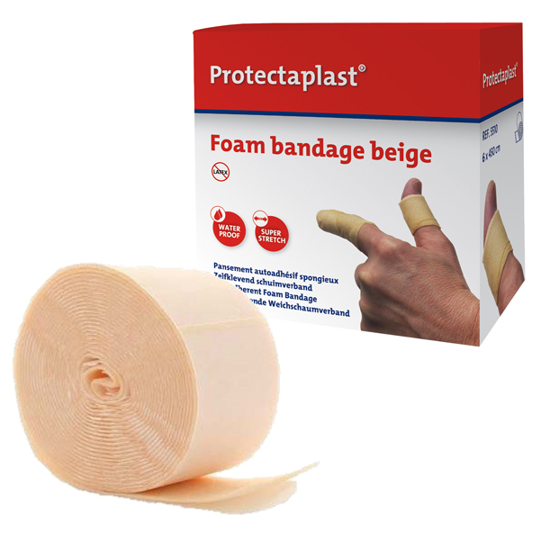 PintoMed BENDAGGIO COESIVO - ROSSO garza elastica, 6 rotoli x 7.5 cm x 4.5 m autoadesiva flessibile bende, qualità professionale, primo soccorso - Sports Wrap Cohesive Bandage
